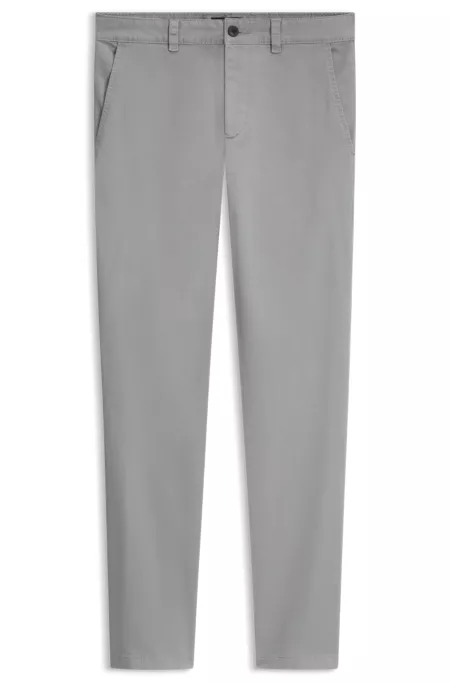Slim-fit chinos in cavalry twill with stretch