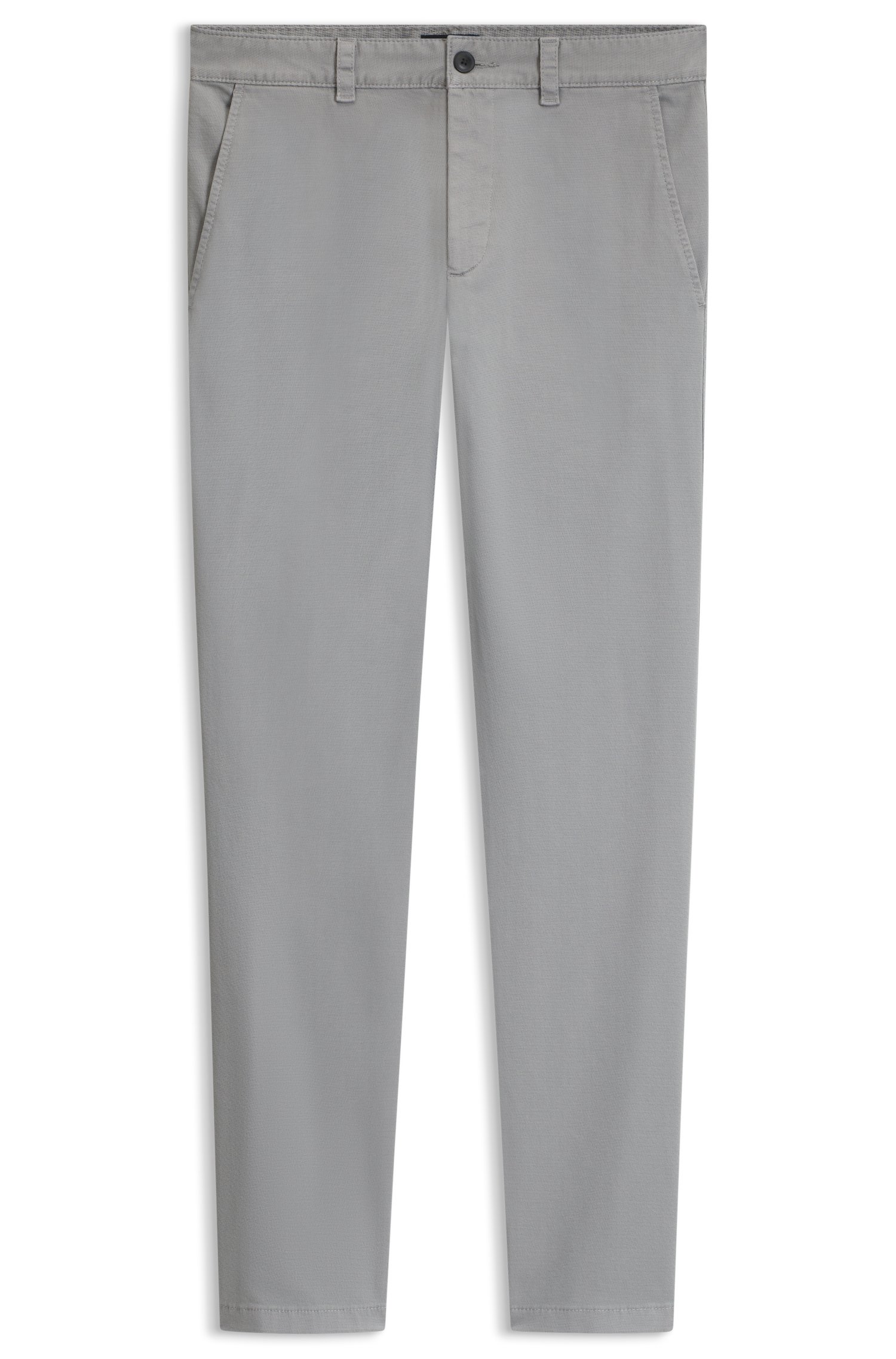 Boss Slim-fit chinos in cavalry twill with stretch byxor herr