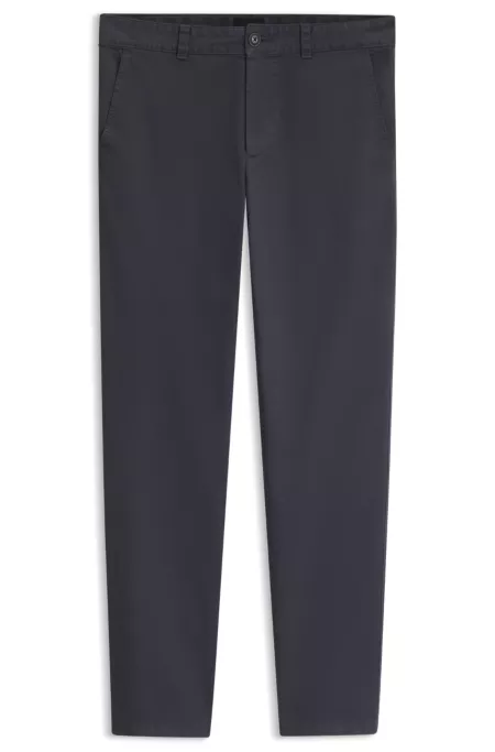 Slim-fit chinos in cavalry twill with stretch