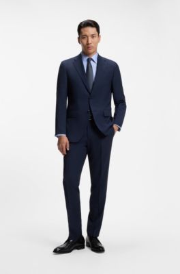 Regular-fit shirt in Italian-made cotton, Light Blue