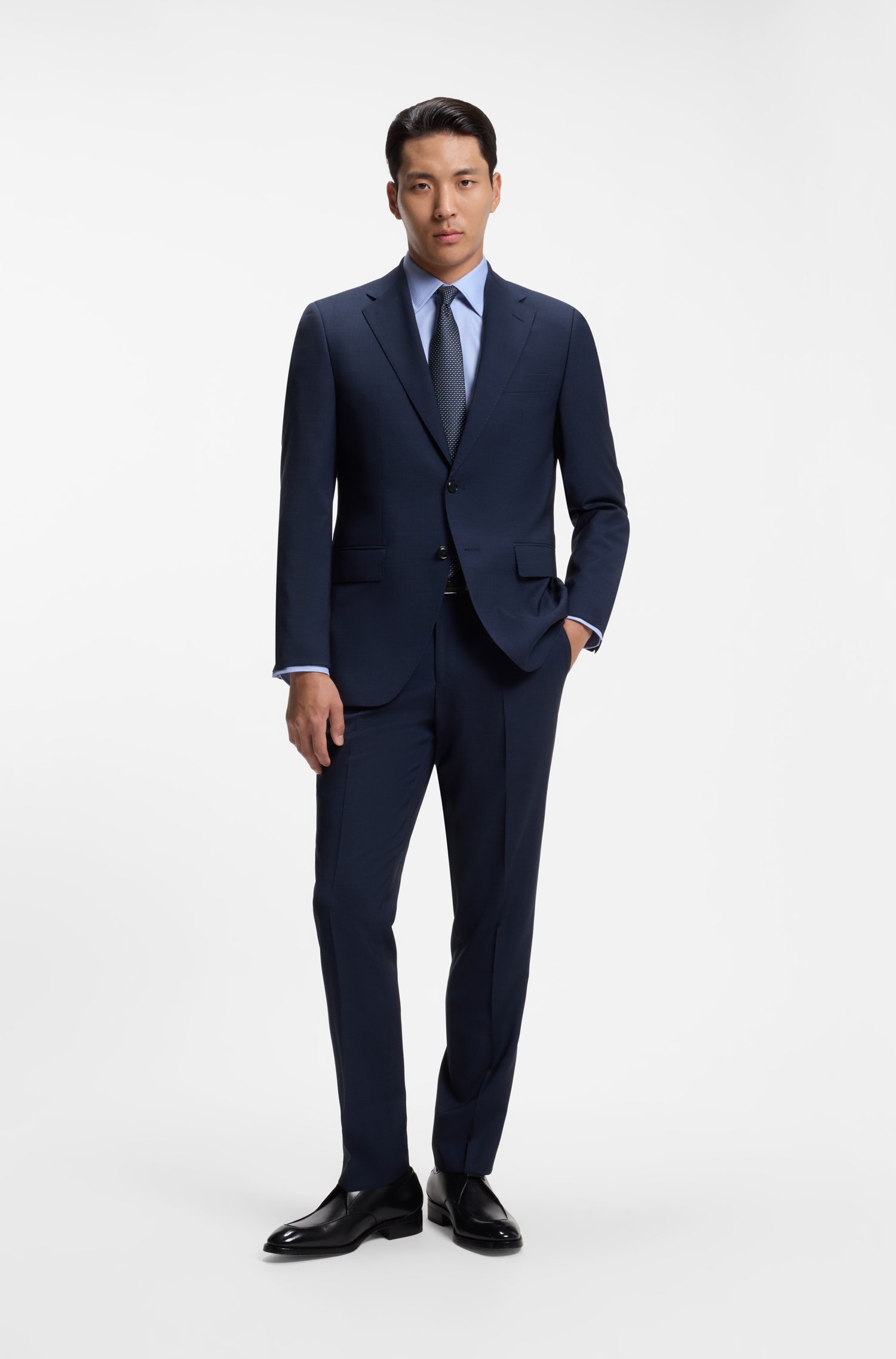 Boss Regular-fit shirt in Italian-made cotton skjortor & blusar herr – bild 2