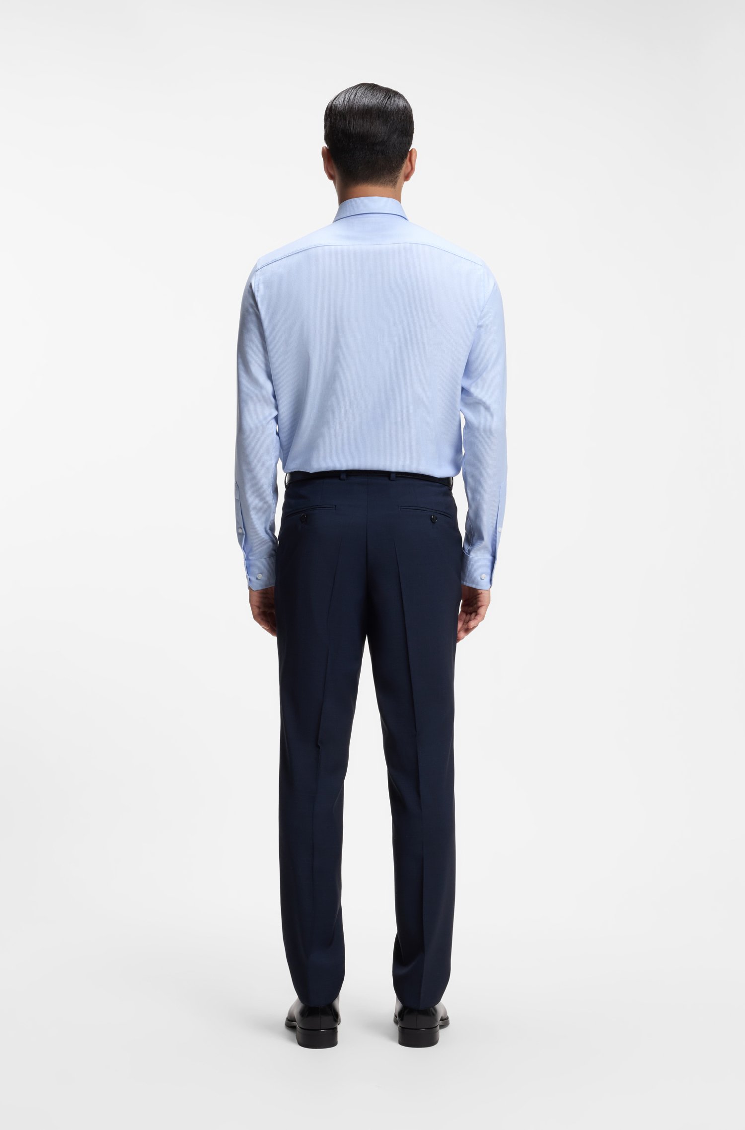 Boss Regular-fit shirt in Italian-made cotton skjortor & blusar herr – bild 3