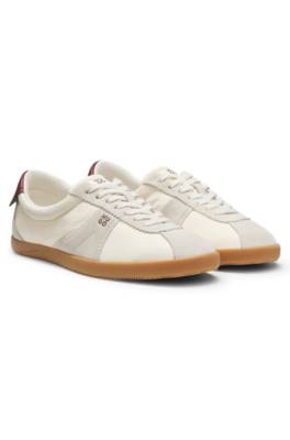 Low-top trainers with suede trims 1