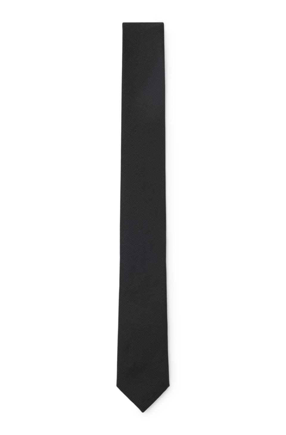 Silk tie with jacquard weave