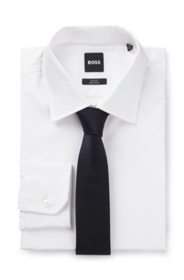 Boss Silk tie with jacquard weave slipsar herr – bild 2