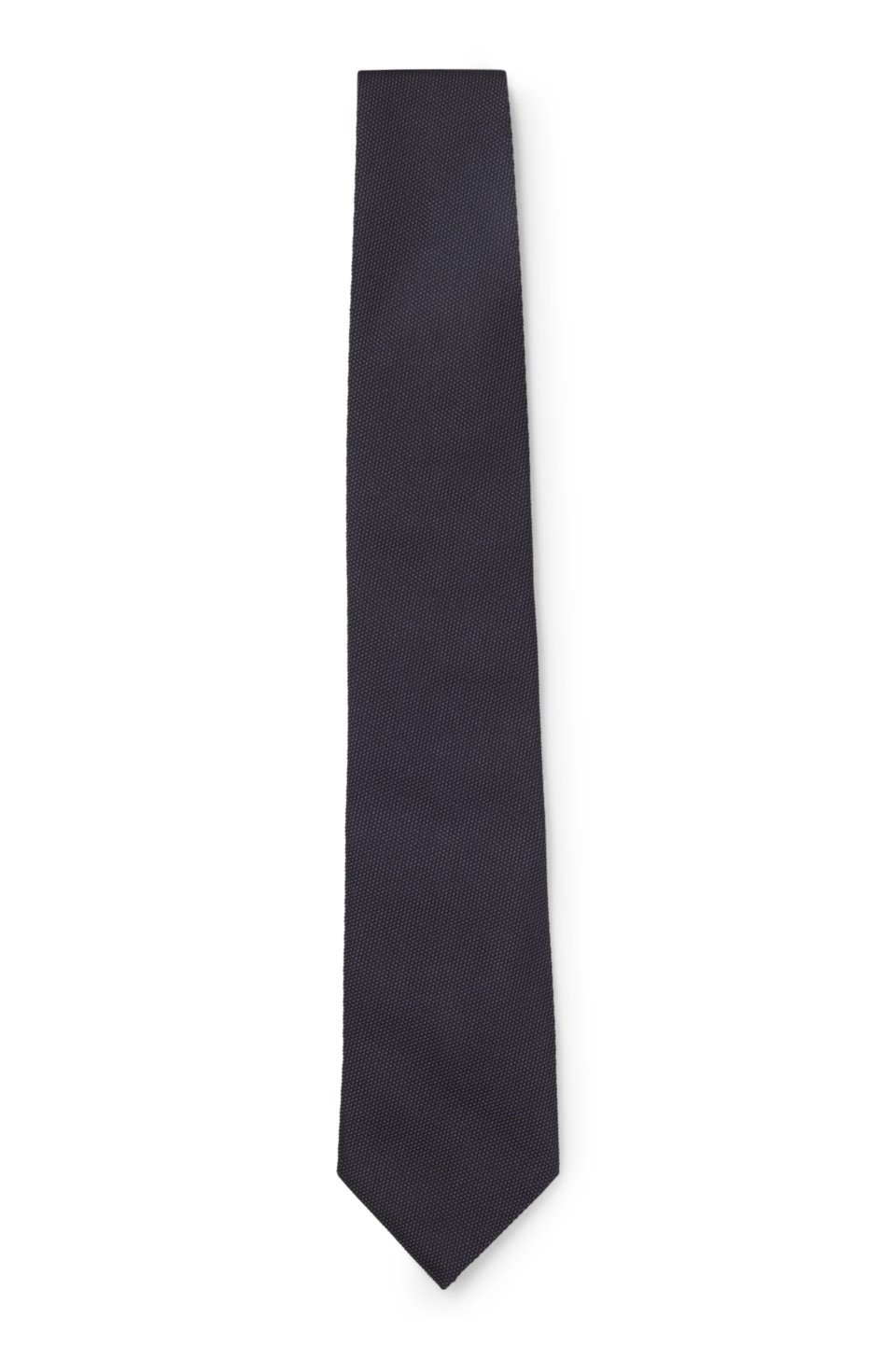 Silk tie with solid weave