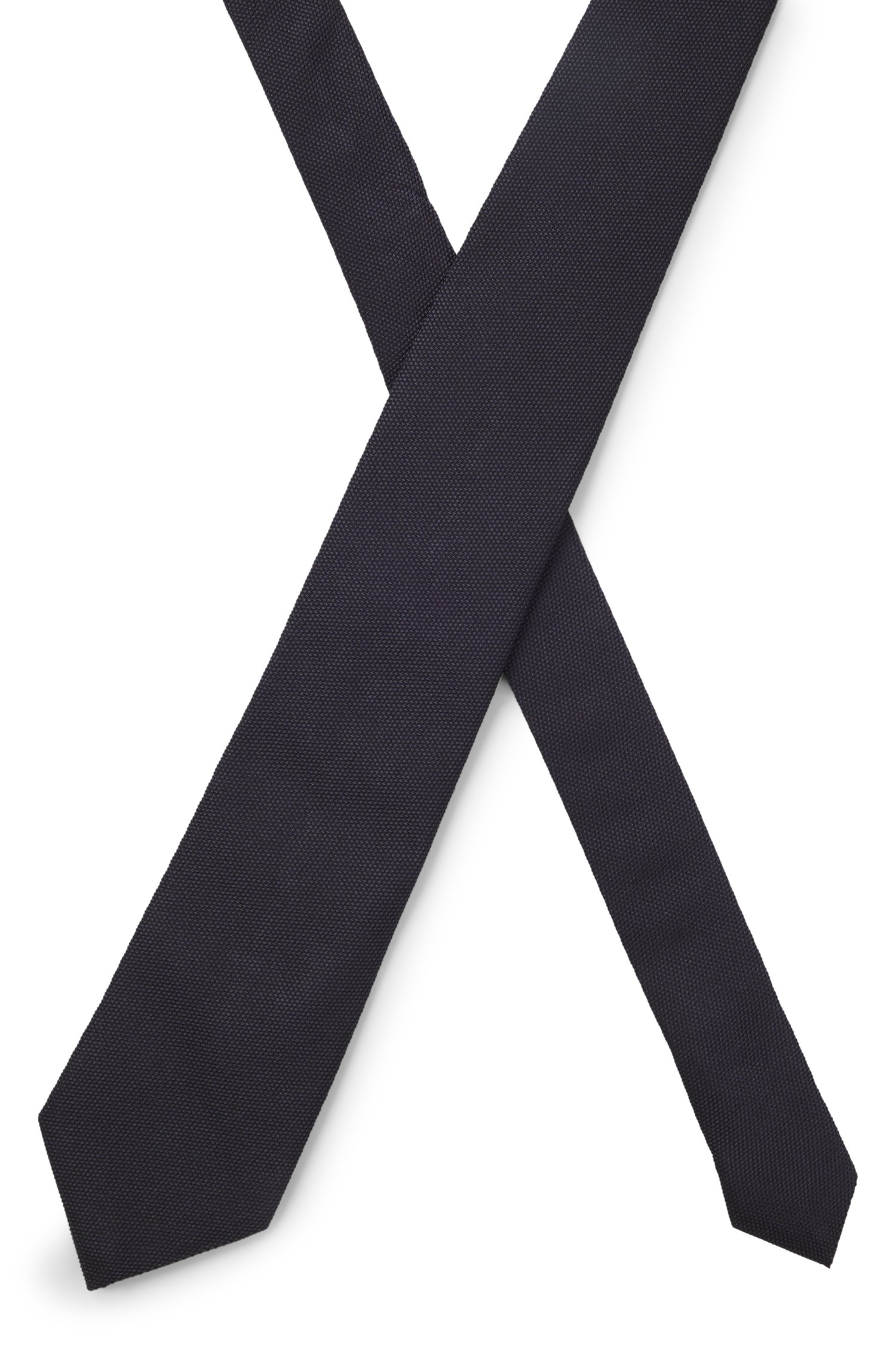 Boss Silk tie with solid weave slipsar herr – bild 3