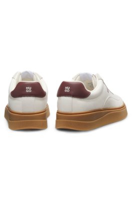 Hugo Låg sneaker 'Lyzz' kitt / vinröd låga sneakers dam – bild 4