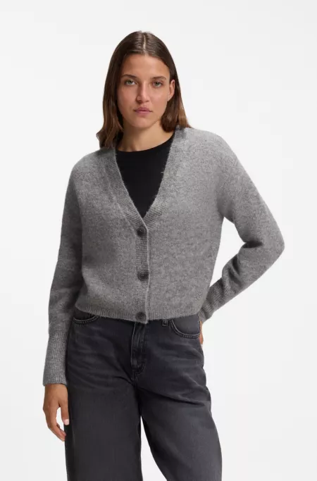 Cardigan Relaxed en laine texturée