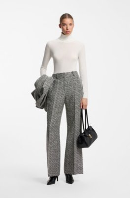 Hugo Rollneck sweater in a wool blend with cashmere polotröjor dam – bild 2