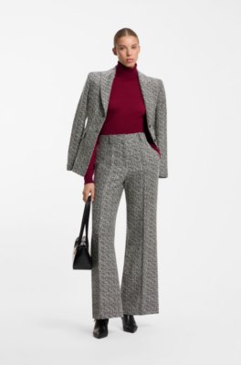 Hugo Rollneck sweater in a wool blend with cashmere polotröjor dam – bild 2