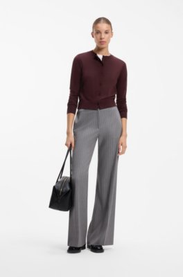Hugo Button-front cardigan in a wool blend with cashmere dam – bild 2