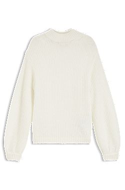 Brushed chunky-knit sweater in an oversized fit