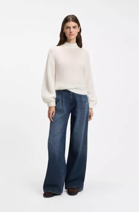 Pull Oversize en maille épaisse brossée