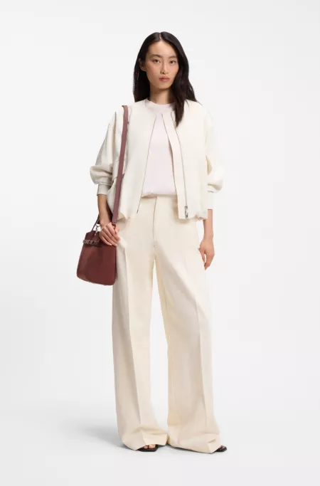 BOSS Revers Tote bag in soft suede with buckled strap