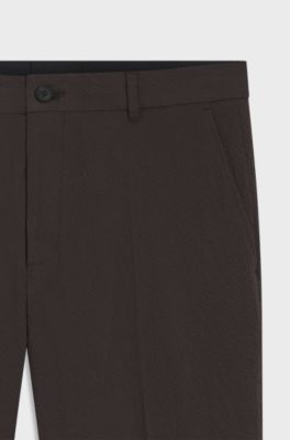 BOSS Selected by Shohei Ohtani formal trousers , Dark Brown