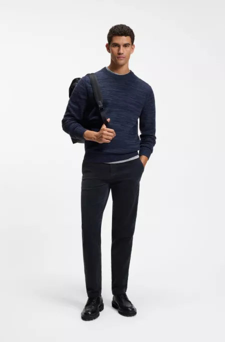 Tapered-fit trousers in stretch-cotton corduroy