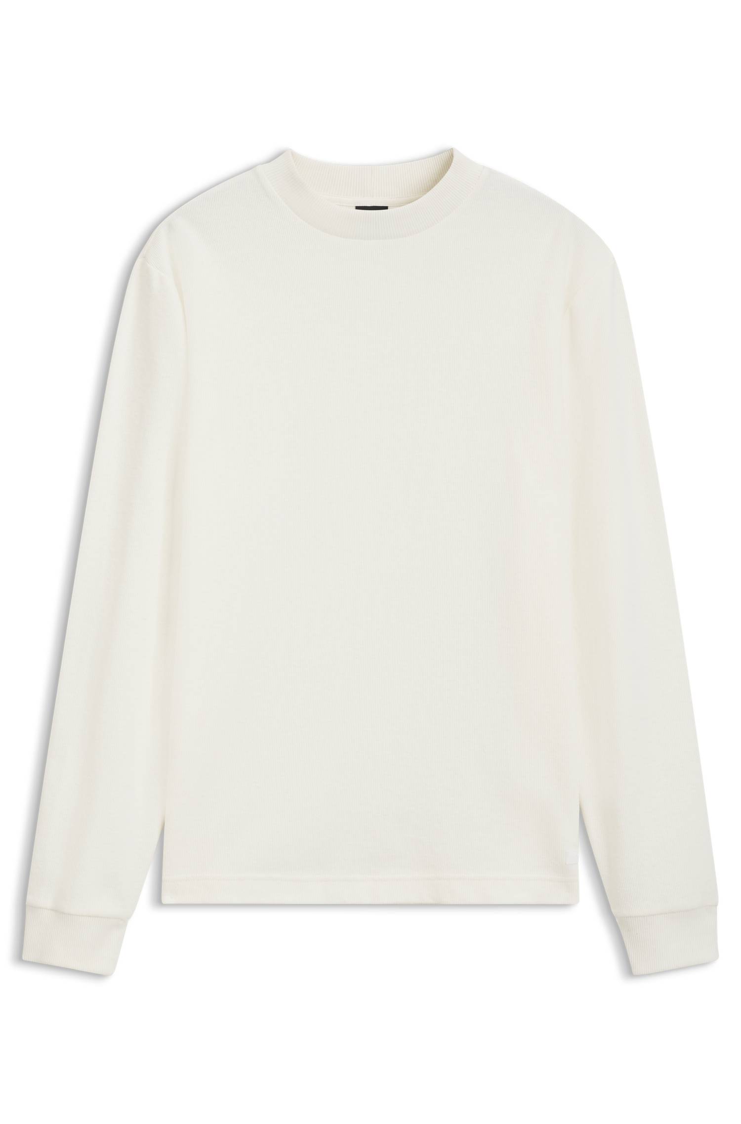 Boss Long-sleeved T-shirt in cotton with mock neckline herr – bild 4