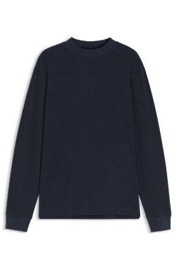 Långärmad T-shirt i bomull med mock neck