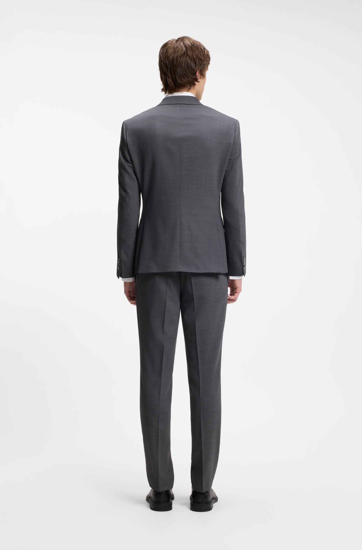 Hugo Two-piece slim-fit suit in performance-stretch twill kostymer herr – bild 3