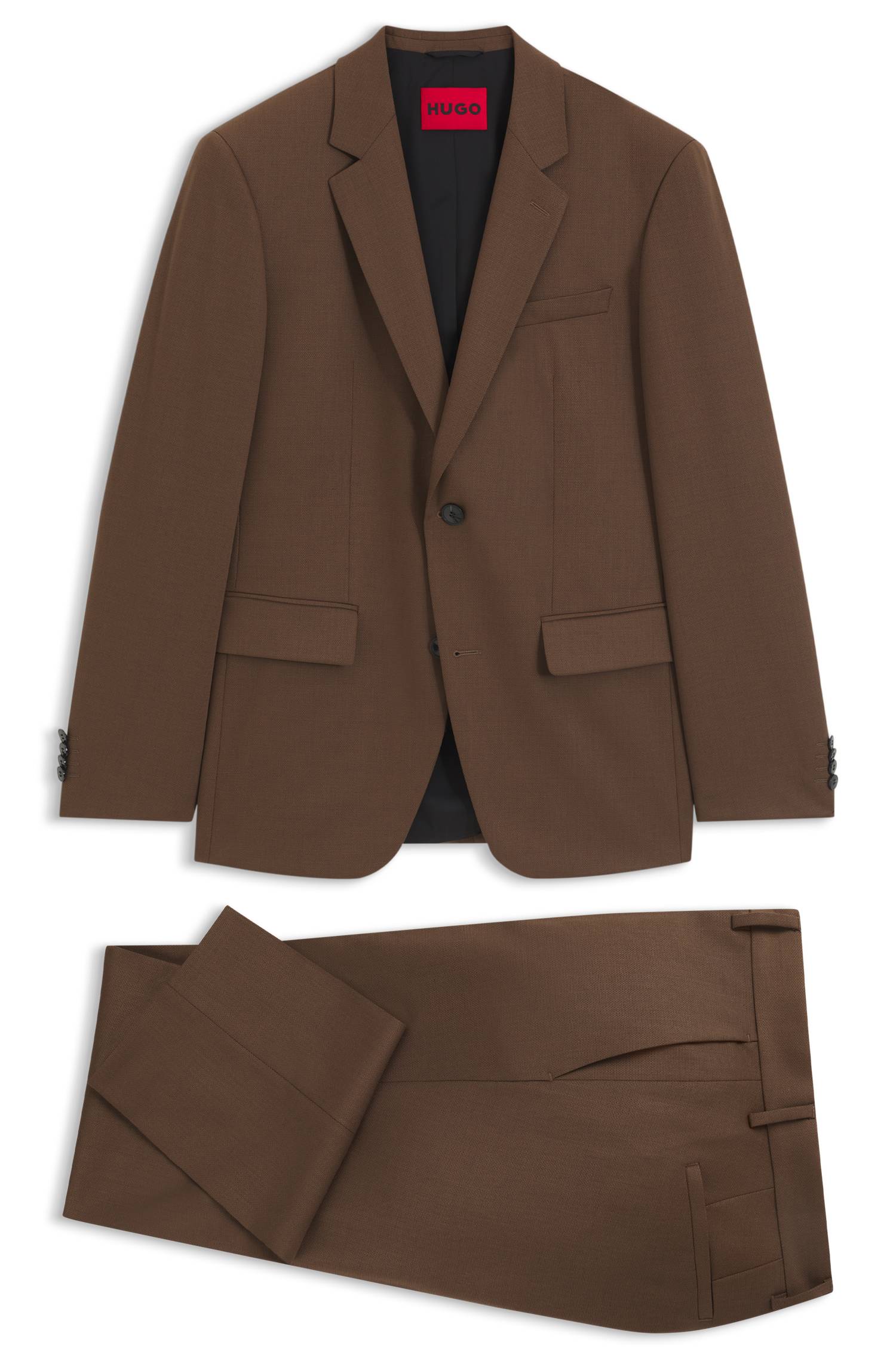 Hugo Two-piece slim-fit suit in performance-stretch twill kostymer herr – bild 4