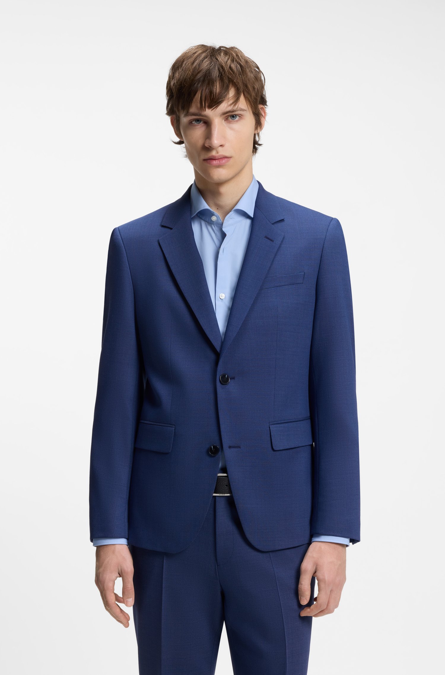 Hugo Two-piece slim-fit suit in performance-stretch twill kostymer herr – bild 2