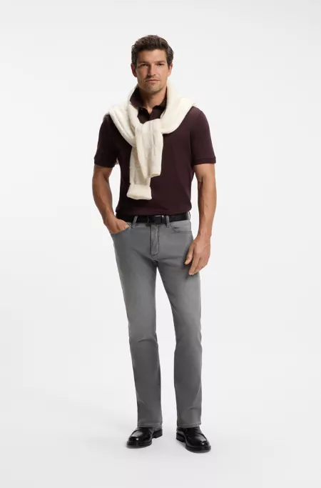 Slim-fit jeans crafted in cashmere-blend denim