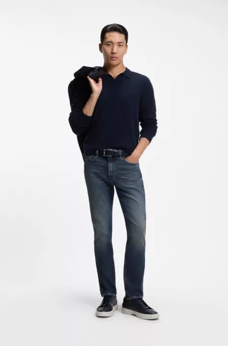 Jean Slim en denim stretch confortable italien