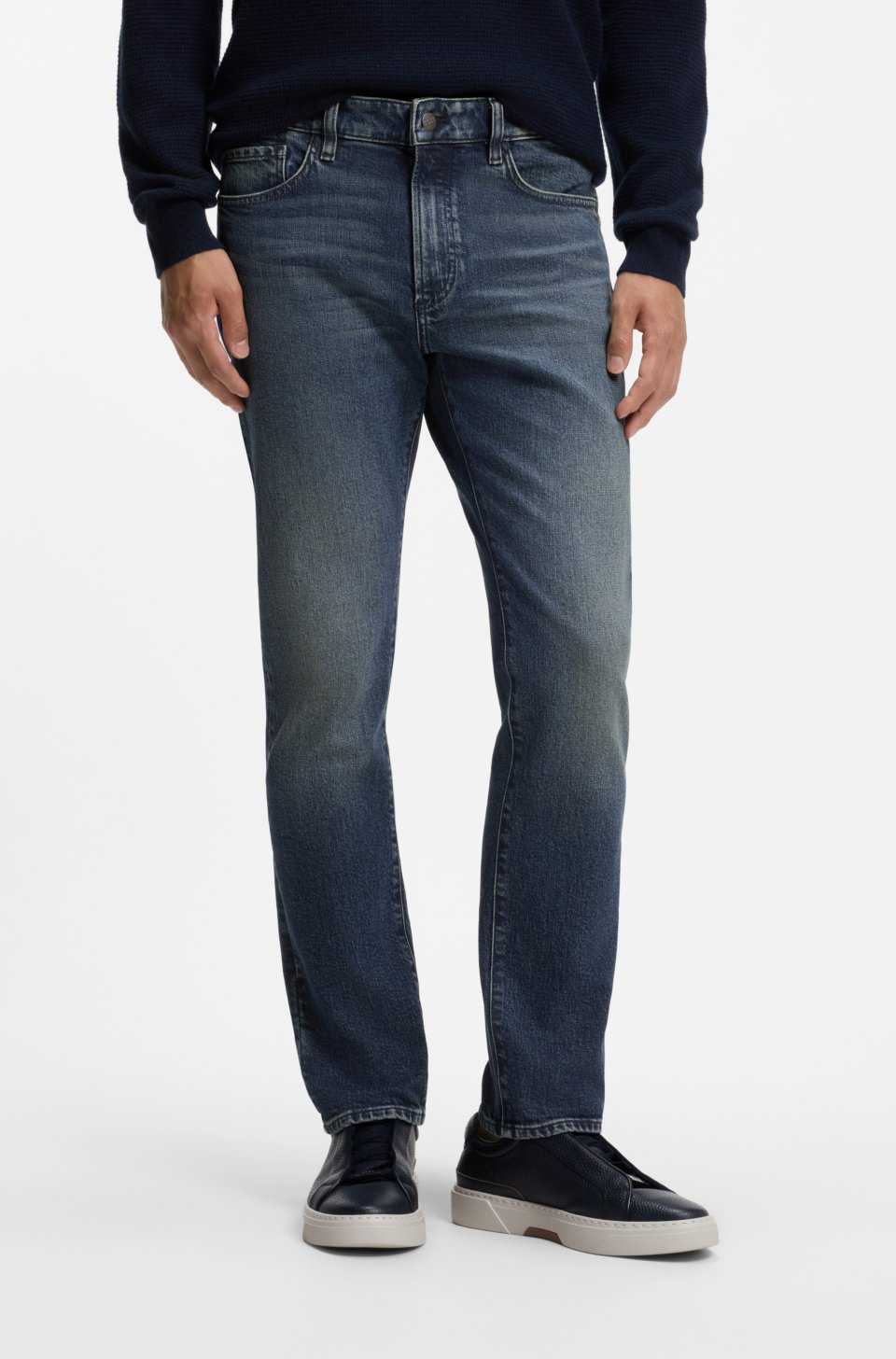 Slim-fit jeans in Italian comfort-stretch denim