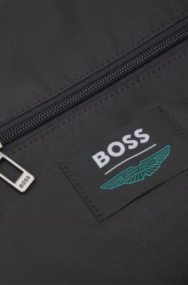 BOSS x ASTON MARTIN holdall with special branding, Black