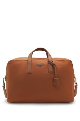 BOSS x ASTON MARTIN holdall with special branding, Brown