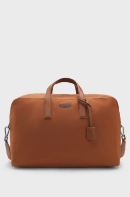 BOSS x ASTON MARTIN holdall with special branding, Brown