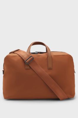BOSS x ASTON MARTIN holdall with special branding, Brown