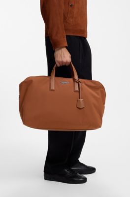 BOSS x ASTON MARTIN holdall with special branding, Brown