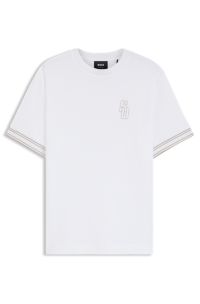 Cotton-jersey T-shirt in a classic style, White