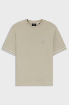 BOSS Selected by Shohei Ohtani katoenen T-shirt, Beige