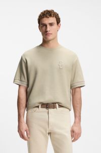 Camiseta de algod&oacute;n BOSS Selected by Shohei Ohtani, Beige