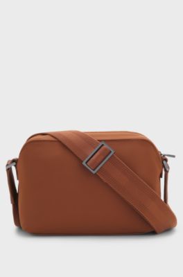 BOSS x ASTON MARTIN crossbody bag with special branding, Brown
