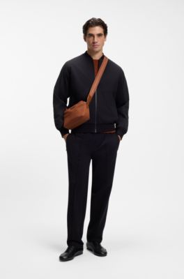 BOSS x ASTON MARTIN crossbody bag with special branding, Brown