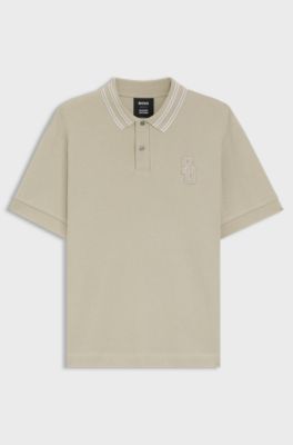 BOSS Selected by Shohei Ohtani relaxed-fit polo shirt , Beige