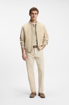 BOSS Selected by Shohei Ohtani relaxed-fit polo shirt , Beige