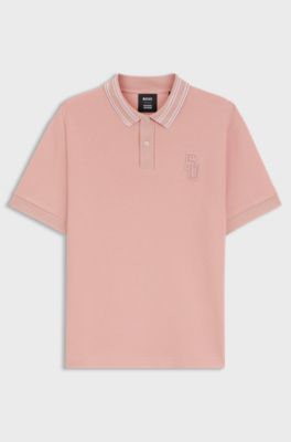BOSS Selected by Shohei Ohtani relaxed-fit polo shirt , light pink