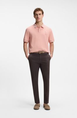 BOSS Selected by Shohei Ohtani relaxed-fit polo shirt , light pink