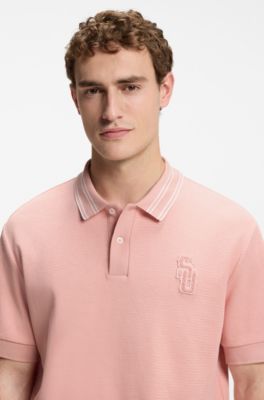 BOSS Selected by Shohei Ohtani relaxed-fit polo shirt , light pink
