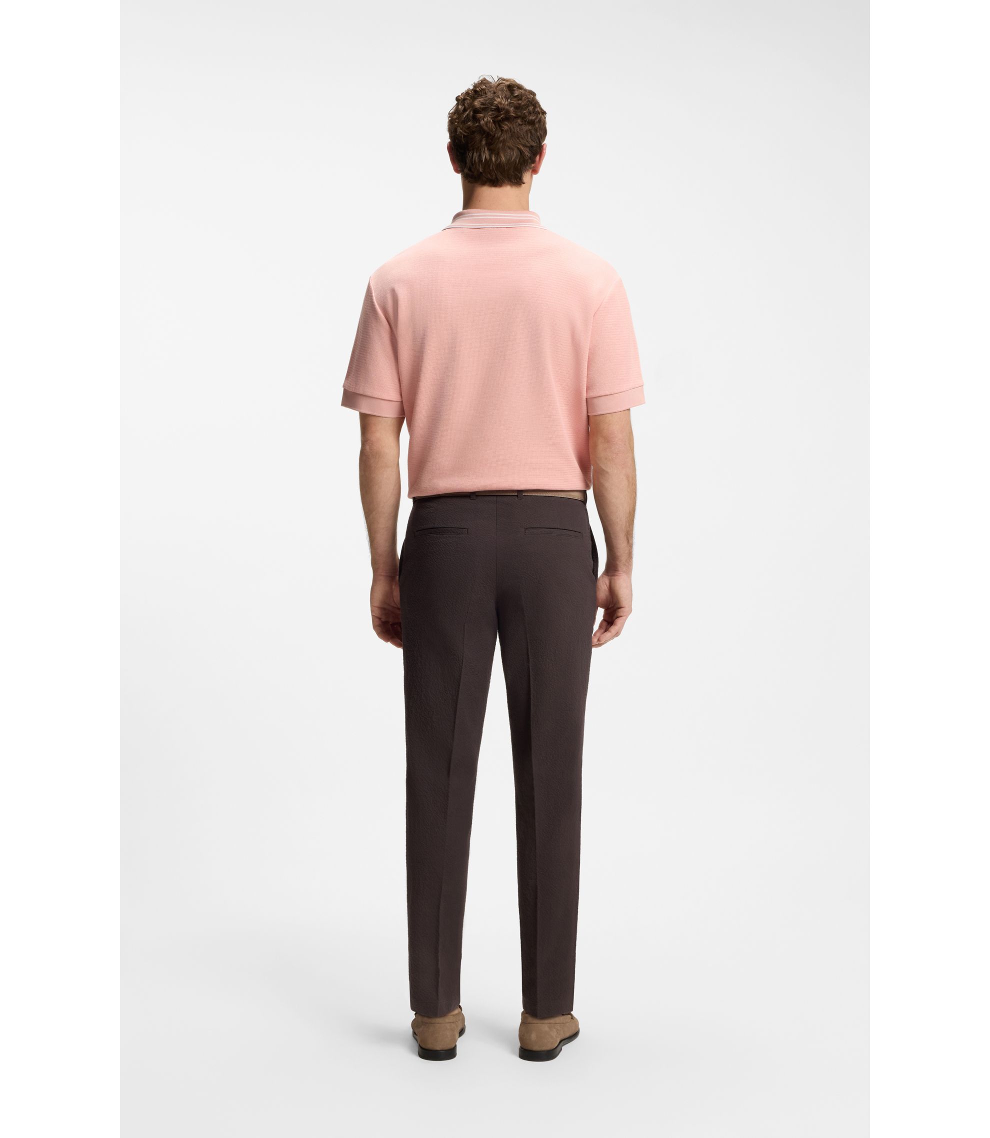 BOSS x SHOHEI OHTANI ポロシャツ ベージュ BOSS - BOSS Selected by Shohei Ohtani relaxed-fit polo shirt