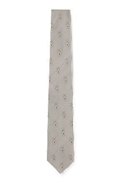 BOSS selected by Shohei Ohtani Silk tie with digital print