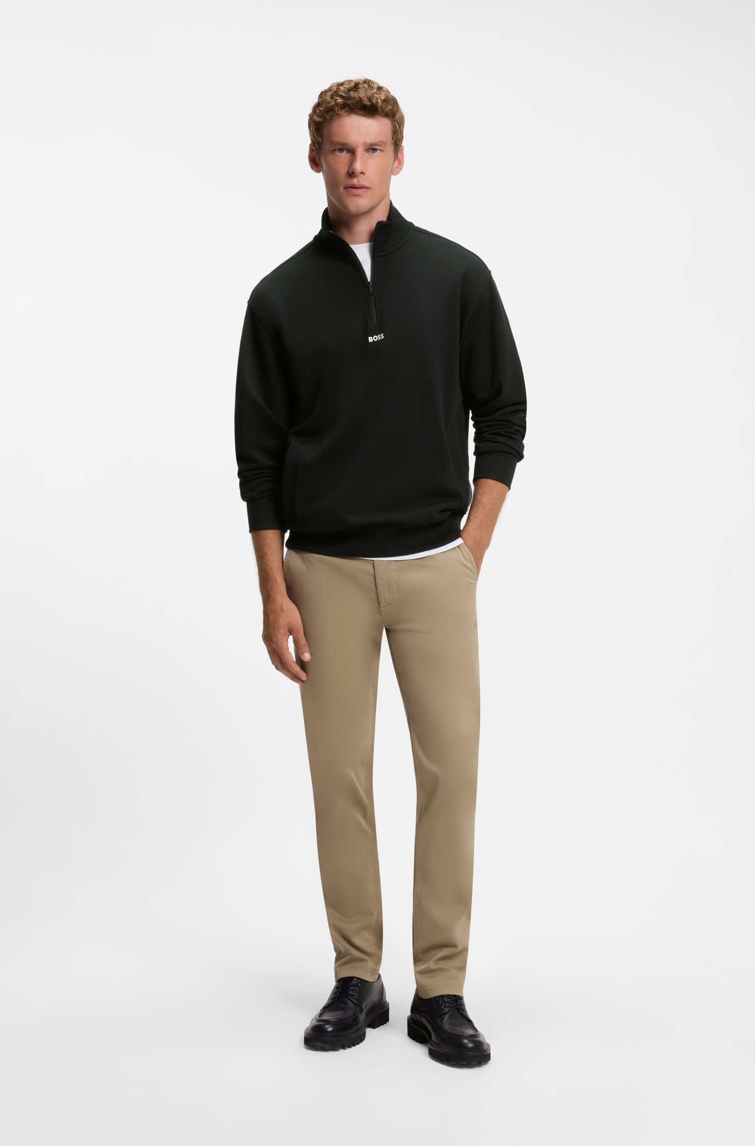 Boss Smallzip-sweatshirt herr – bild 3