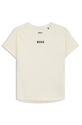 Active slim-fit T-shirt with moisture management, Light Beige