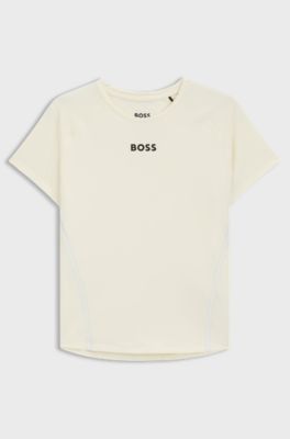 Active slim-fit T-shirt with moisture management, Light Beige