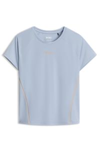 Active slim-fit T-shirt with moisture management, Light Blue